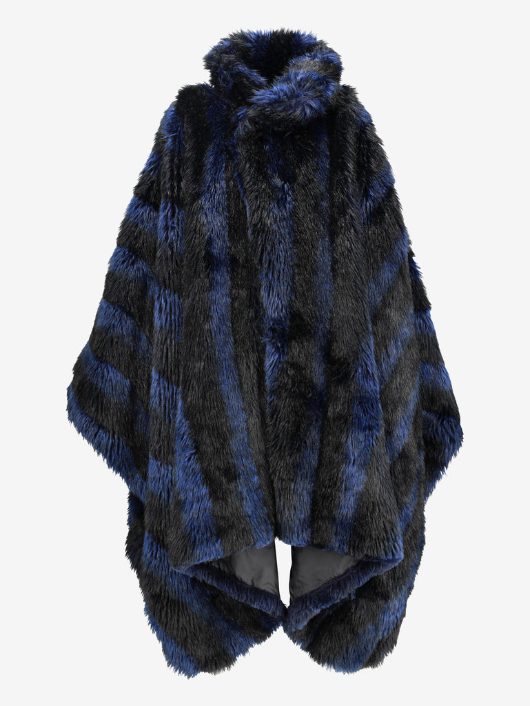 Emporio Armani Faux Fur Oversized Cape CVM24.84.13  Emporio Armani 