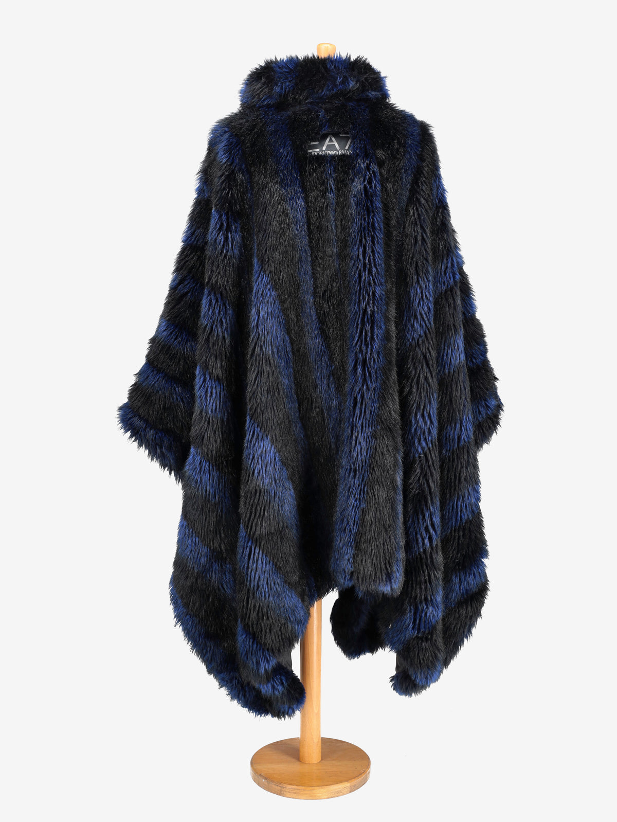 Emporio Armani Faux Fur Oversized Cape CVM24.84.13  Emporio Armani 
