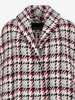 Ermanno Scervino Knit Coat with Graphic Houndstooth Pattern CVM26.22.29  Ermanno Scervino 