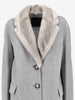 Ermanno Scervino Wool & Cashmere Coat with Mink Collar CVM26.22.65  Ermanno Scervino 