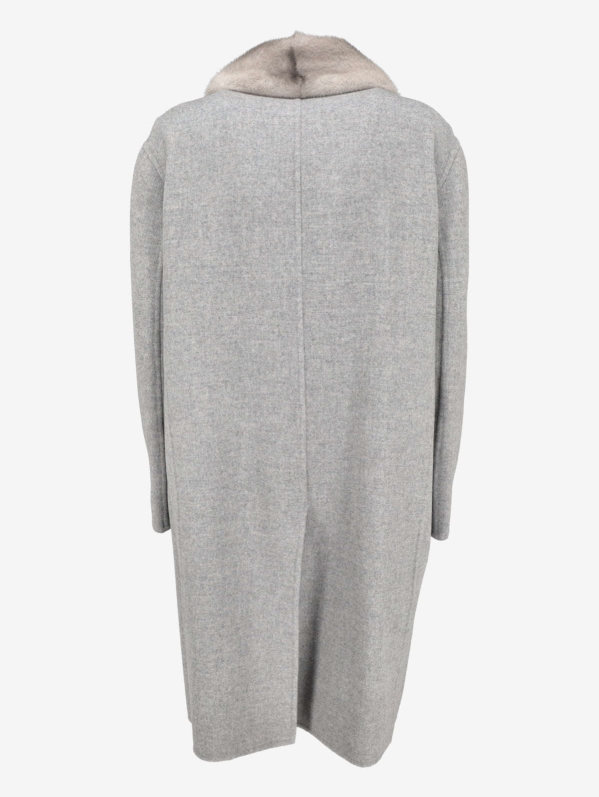 Ermanno Scervino Wool & Cashmere Coat with Mink Collar CVM26.22.65  Ermanno Scervino 