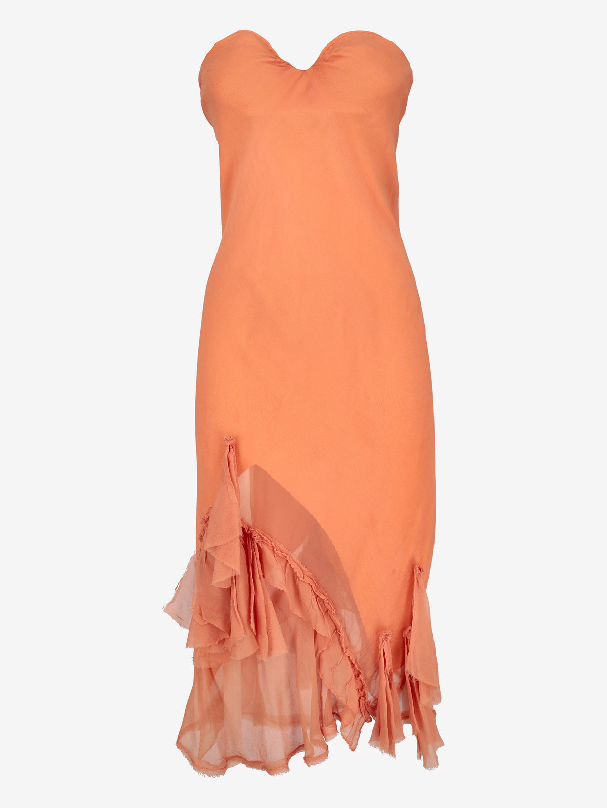 Ermanno Scervino Orange Evening Gown with Matching Stole W081026.2  Ermanno Scervino 