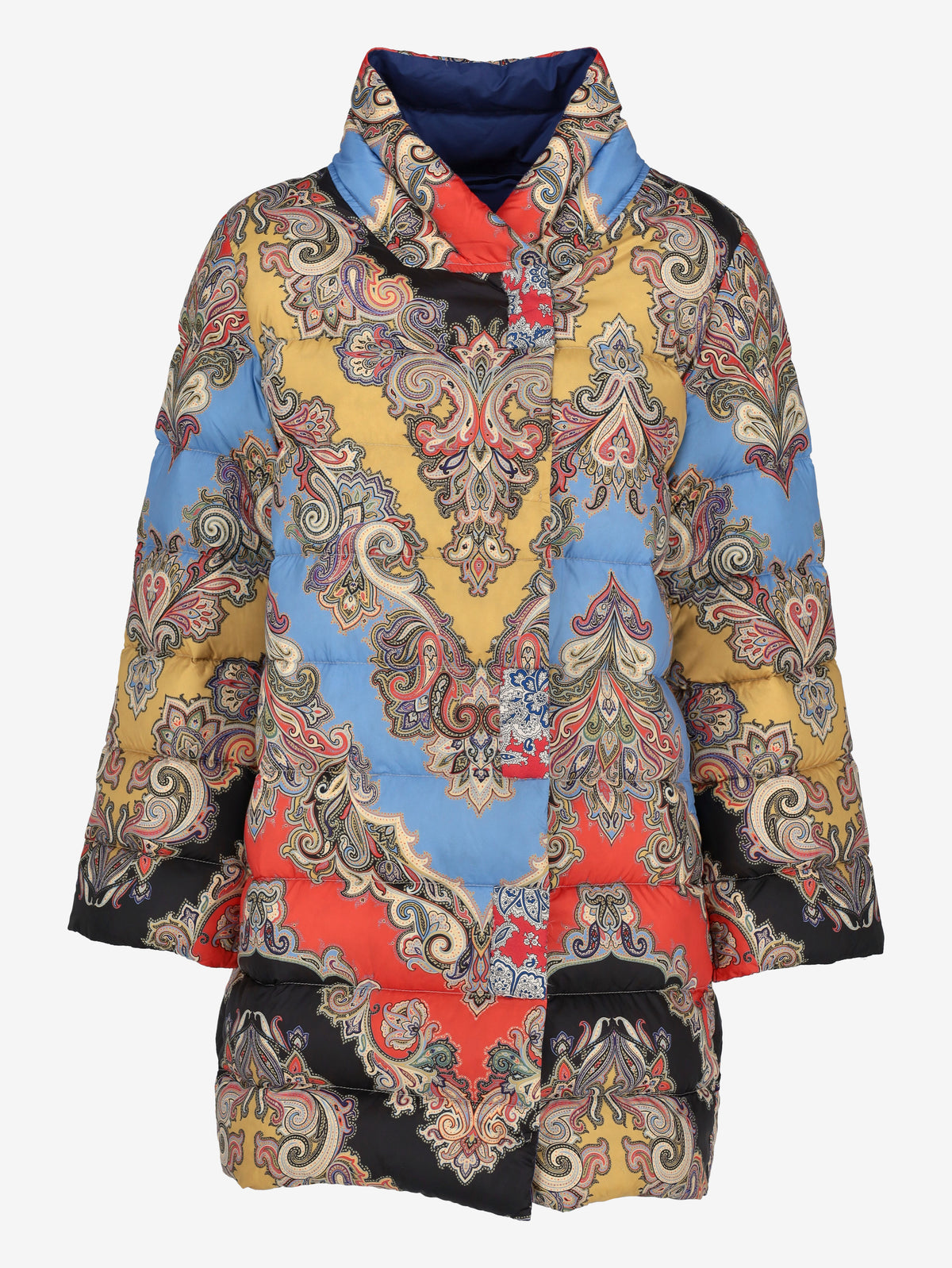 Etro Multicolor Printed Puffer Jacket CVM26.22.35  Etro 