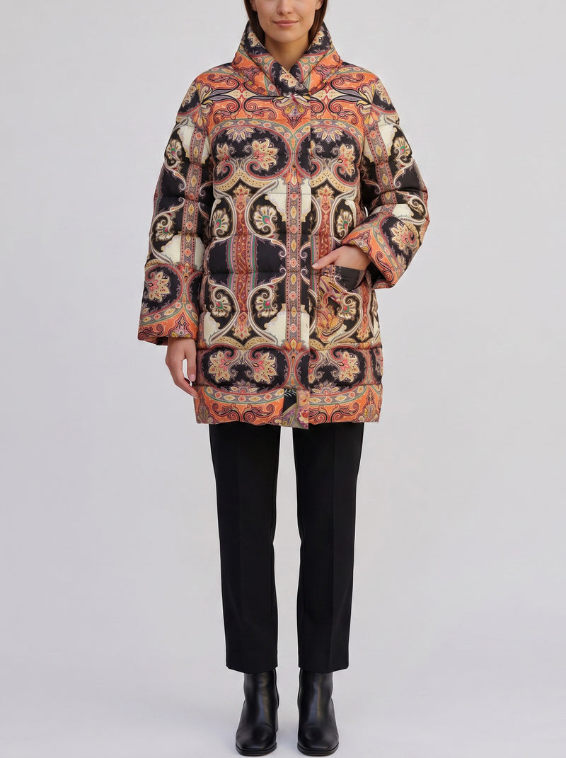 Etro Multicolor Printed Puffer Jacket CVM26.22.36  Etro 