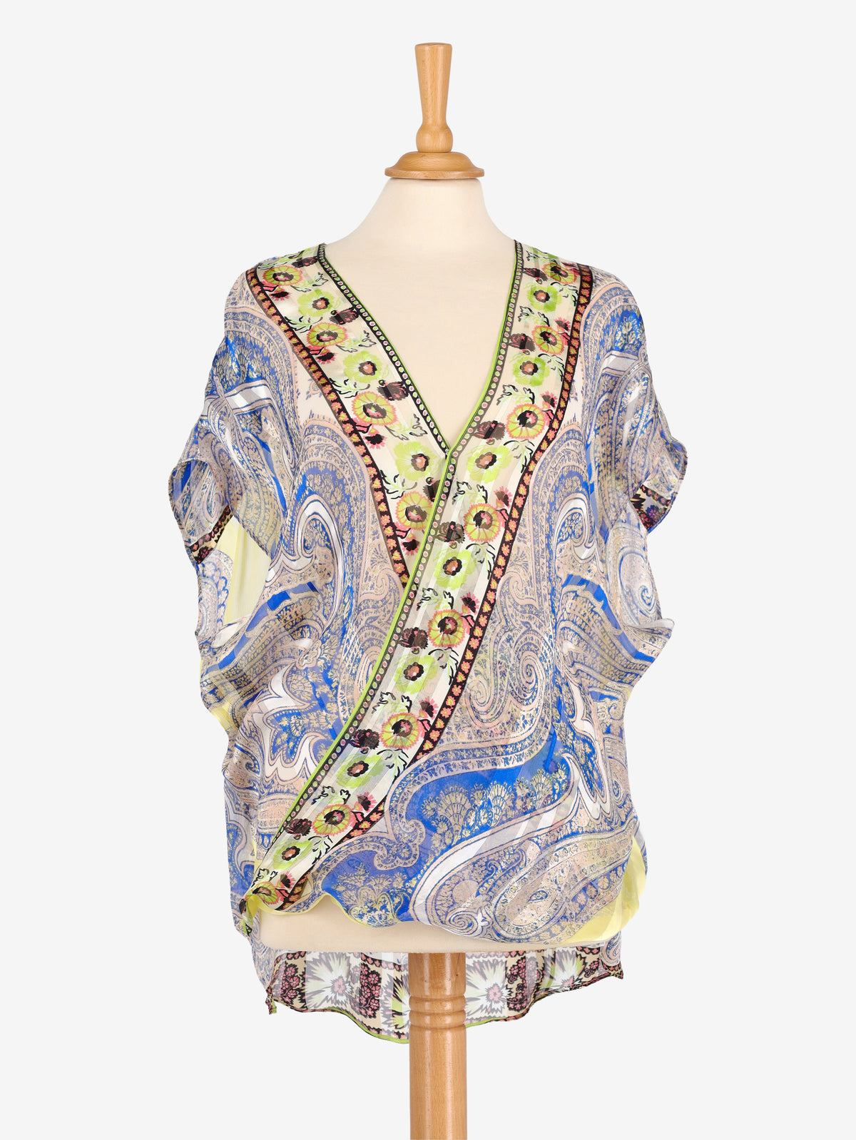 Blusa fantasia in seta Etro