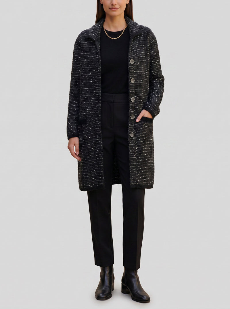 Falconeri Knitted Coat with Textured Finish CVM26.22.30  Falconeri 