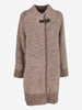 Falconeri Textured Knitted Long Coat with Buckle Detail CVM26.22.6  Falconeri 
