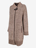 Falconeri Textured Knitted Long Coat with Buckle Detail CVM26.22.6  Falconeri 