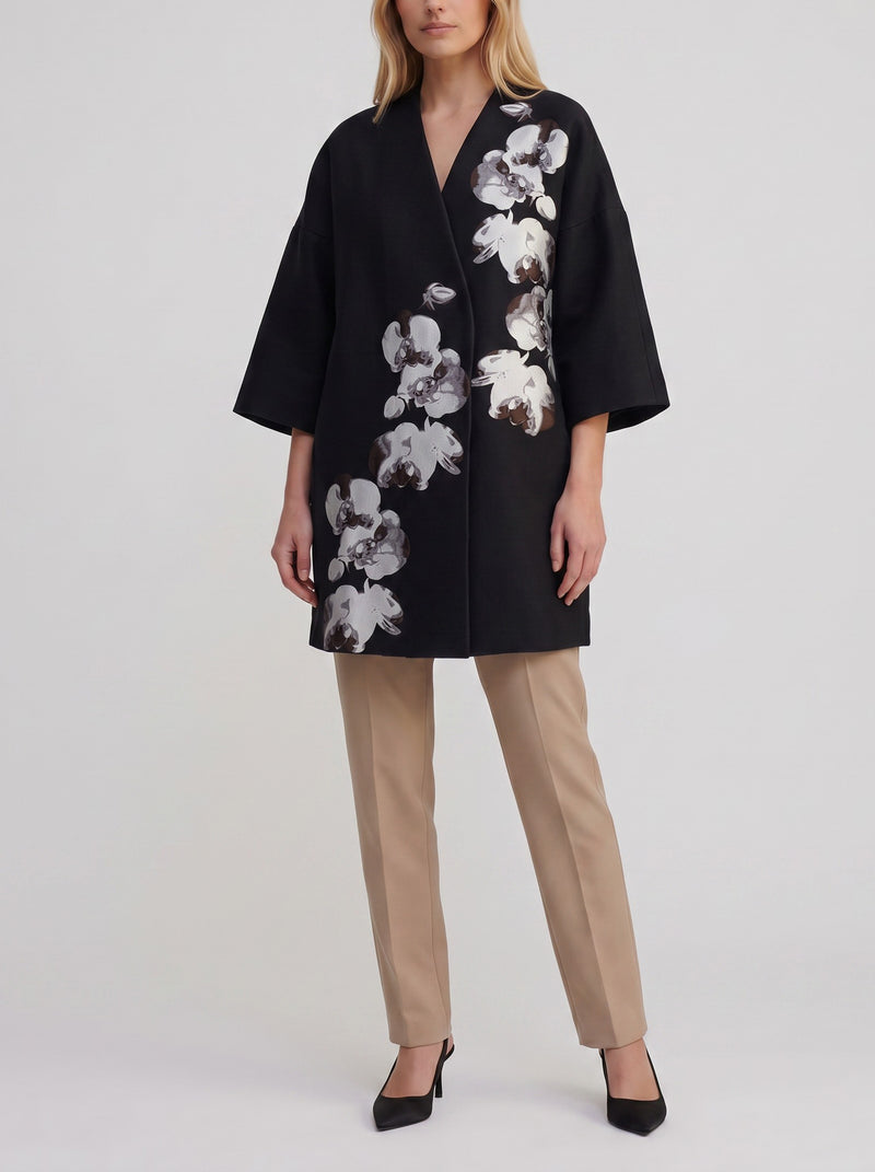 Fendi Embroidered Orchid Coat CVM26.22.18  Fendi 