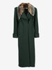 Fendi Heavy Wool Coat with Rabbit Fur Collar W27526.165  Fendi 