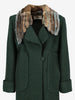 Fendi Heavy Wool Coat with Rabbit Fur Collar W27526.165  Fendi 