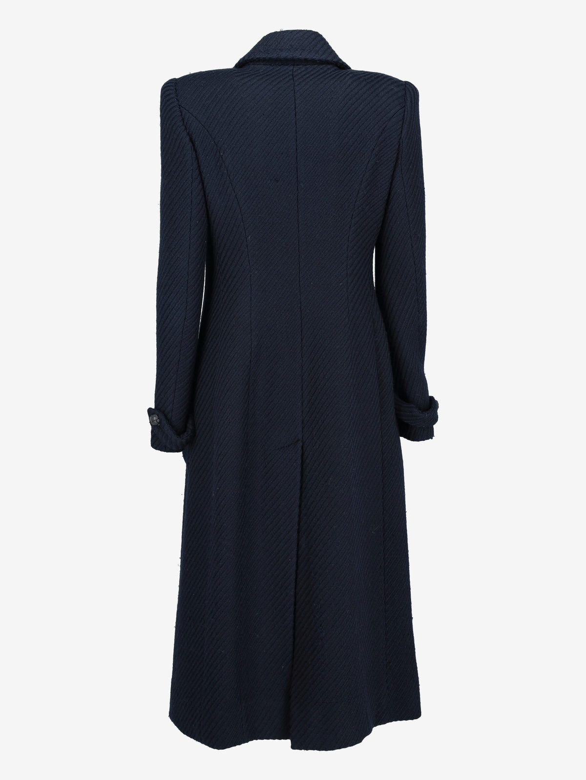 Fendi Vintage Wool-Blend Textured Coat with Oversized Collar W27526.183  Fendi 