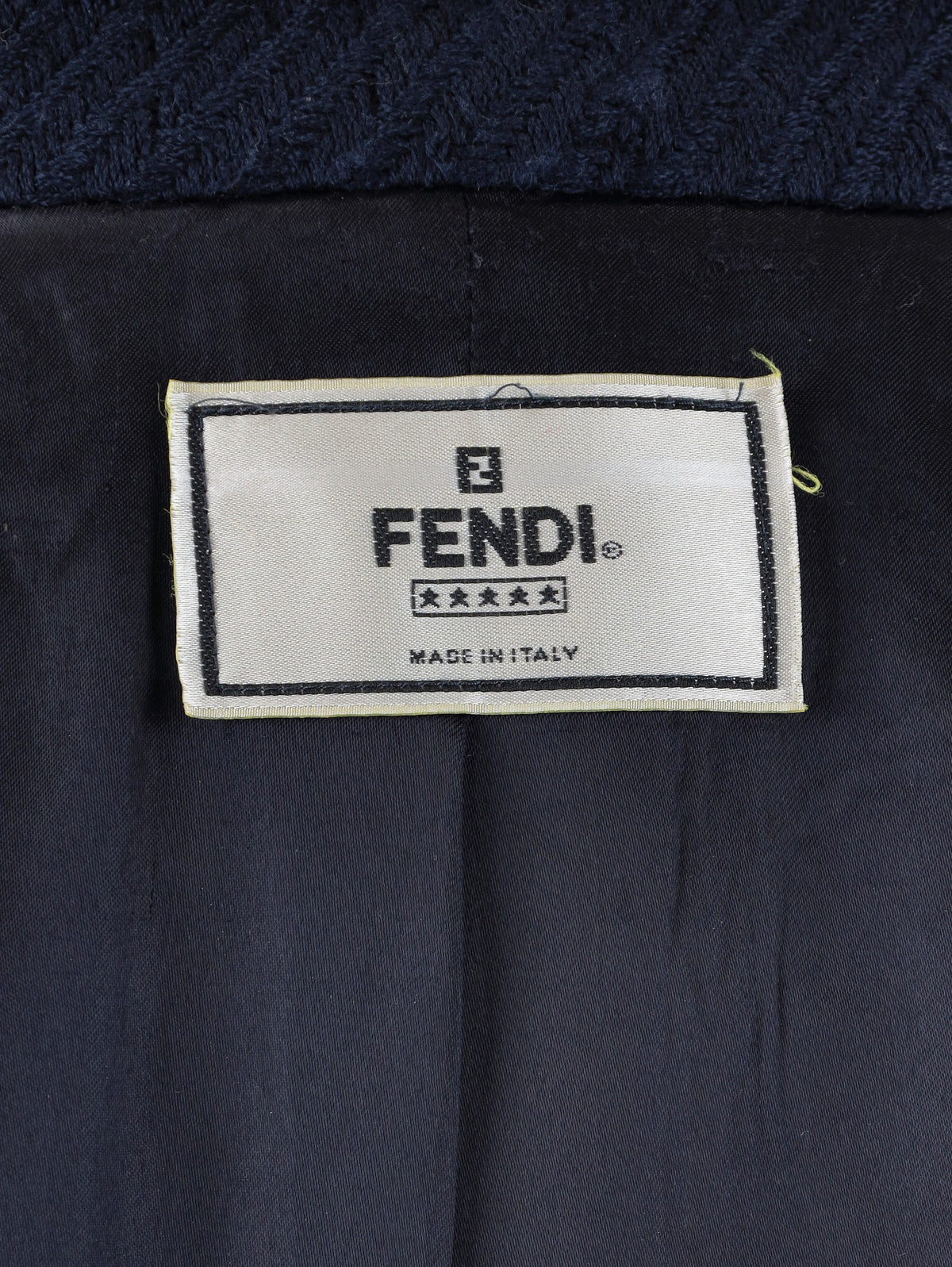 Fendi Vintage Wool-Blend Textured Coat with Oversized Collar W27526.183  Fendi 