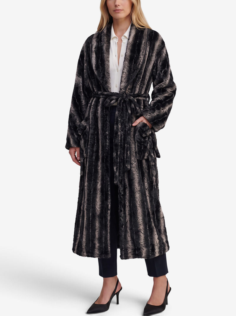 Fendi Vintage Faux-Fur Effect Long Coat W27526.186  Fendi 