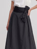 Salvatore Ferragamo Long Black Silk-Blend Skirt W2926.32  Ferragamo 