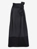 Salvatore Ferragamo Long Black Silk-Blend Skirt W2926.32  Ferragamo 