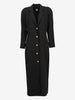 Genny Vintage Wool Coat with Gold-Tone Logo Buttons W27526.196  Genny 