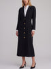Genny Vintage Wool Coat with Gold-Tone Logo Buttons W27526.196  Genny 