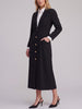 Genny Vintage Wool Coat with Gold-Tone Logo Buttons W27526.196  Genny 
