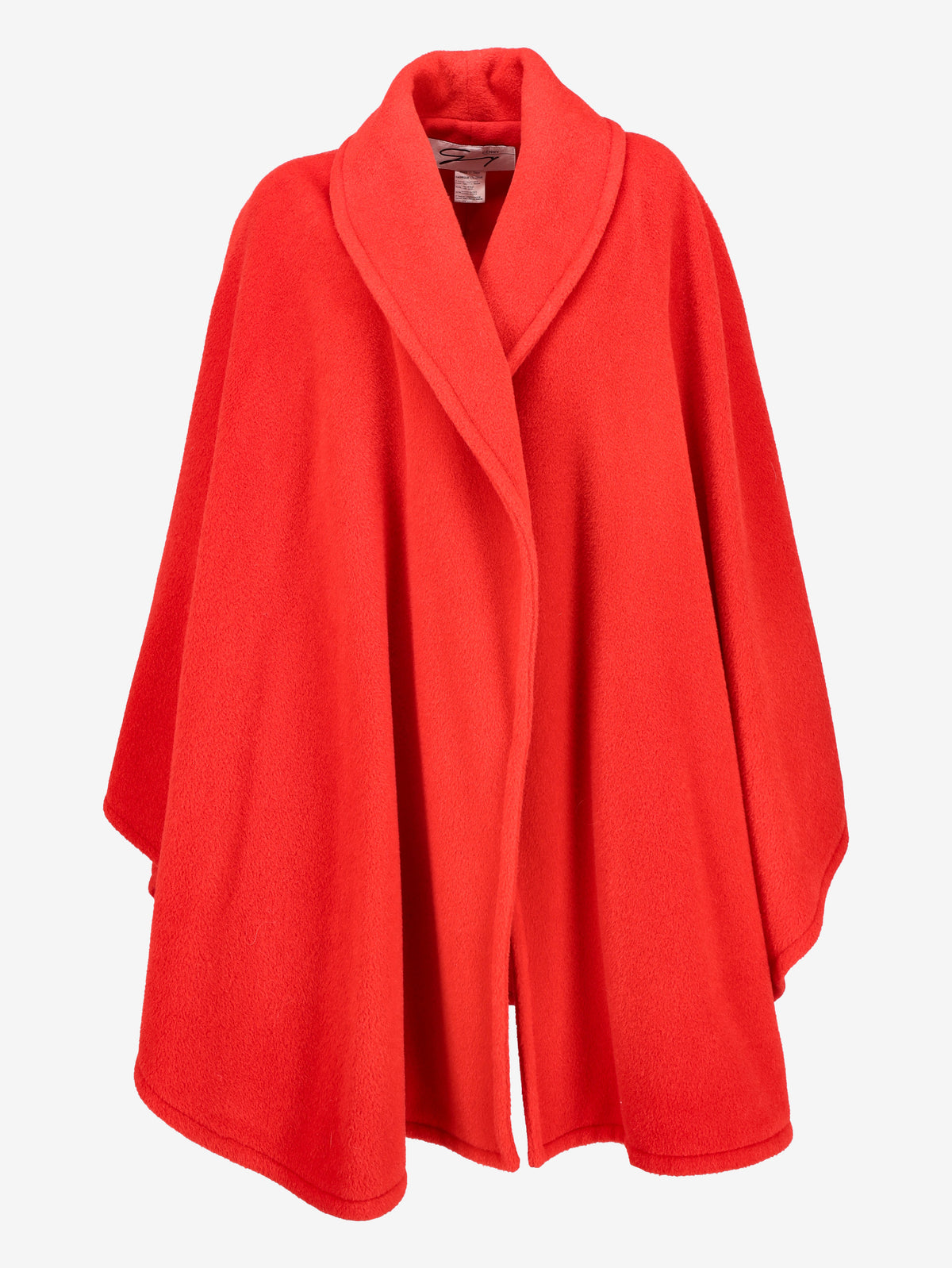 Genny Vintage Red Wool & Alpaca Cape W27526.198  Genny 