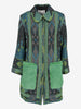 Giada Benincasa Jacquard Coat with Fur Pockets CVM26.6.127  Giada benincasa 