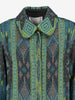 Giada Benincasa Jacquard Coat with Fur Pockets CVM26.6.127  Giada benincasa 