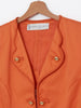 Orange silk jacket and skirt suit Giancarlo Parri