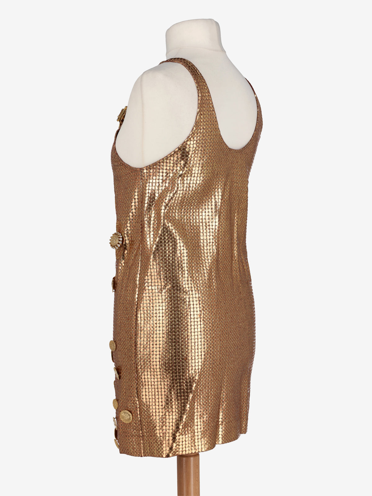 Gianfranco Ferré Rare Archive Gold Mesh Jewel Dress - FW 1991 W2511.128  Gianfranco Ferré 