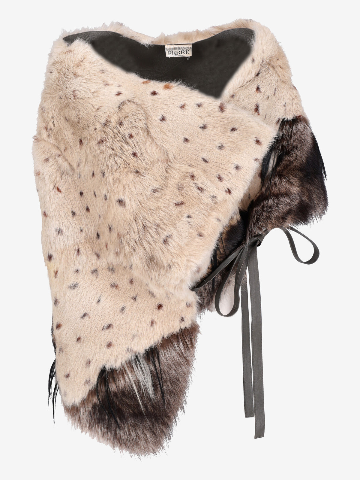 Gianfranco Ferré Vintage Asymmetric Fur Cape W27526.202  Gianfranco Ferré 