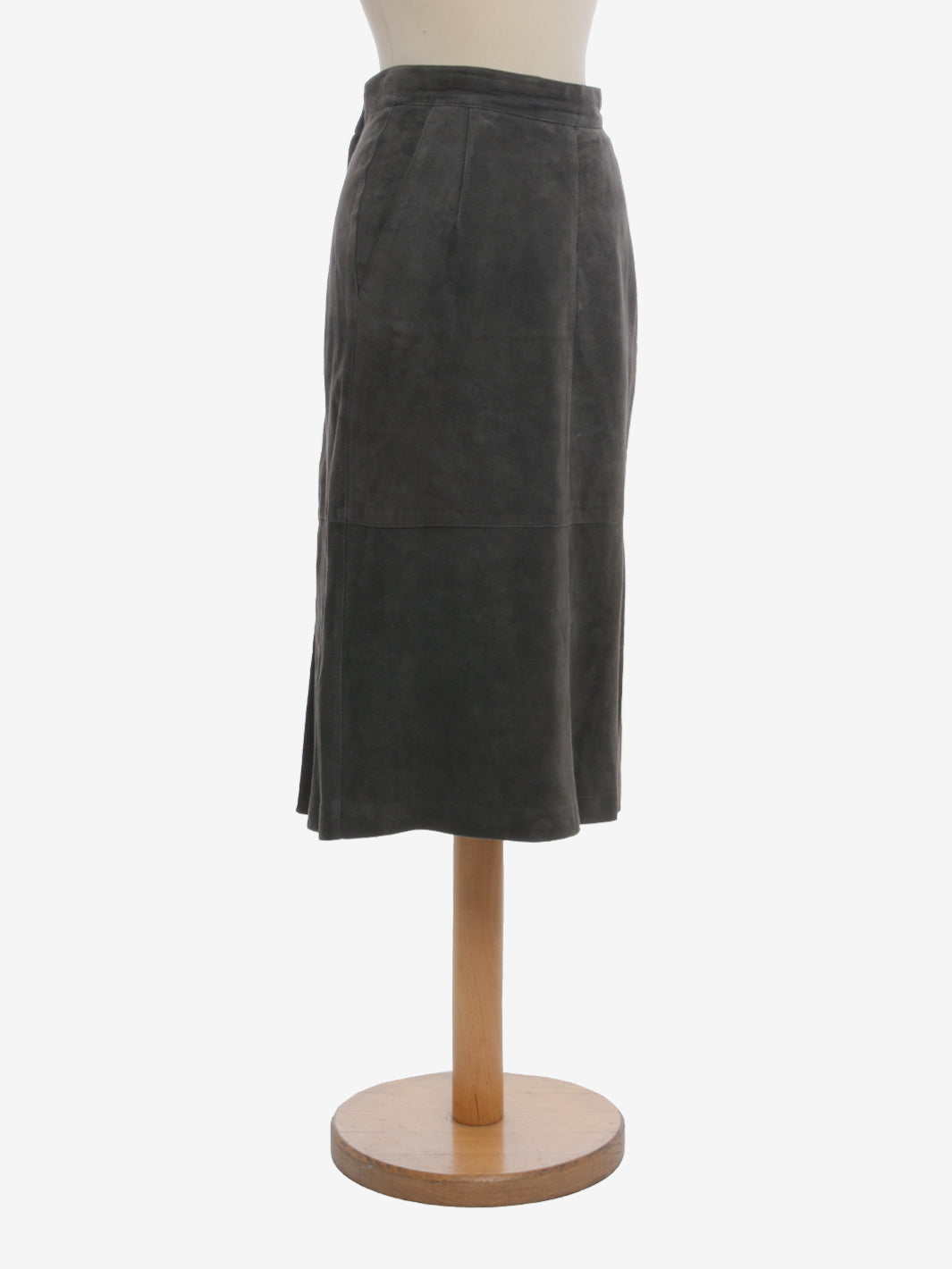 Gianfranco Ferré Midi Suede Skirt - 90s