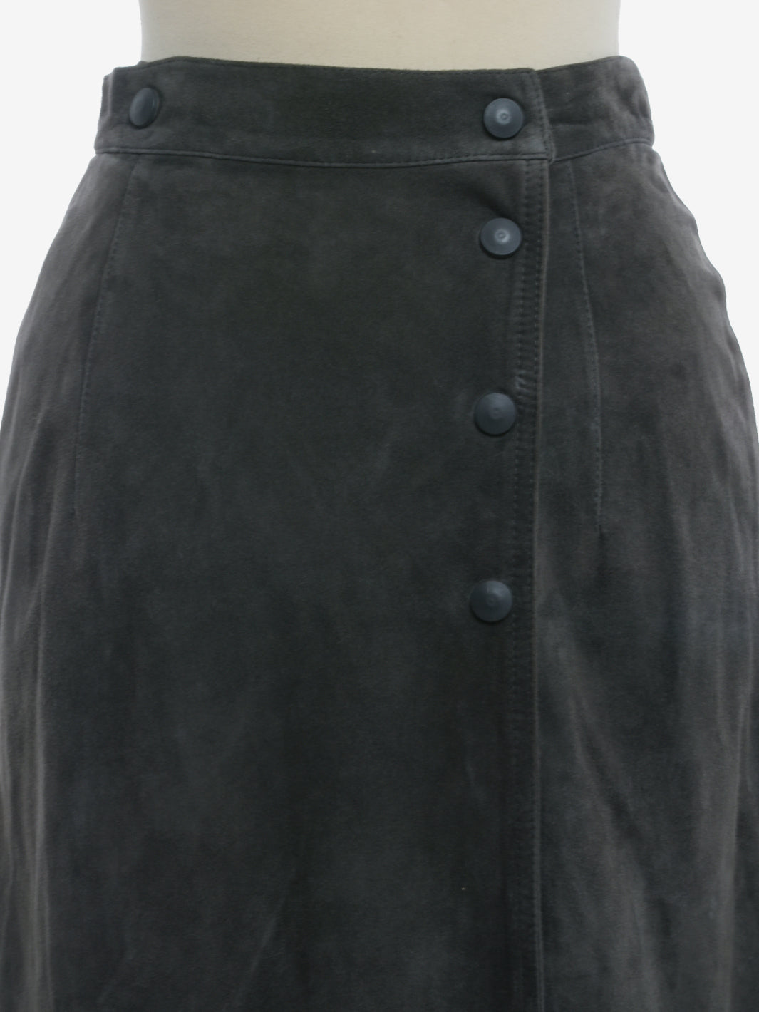 Gianfranco Ferré Midi Suede Skirt - 90s