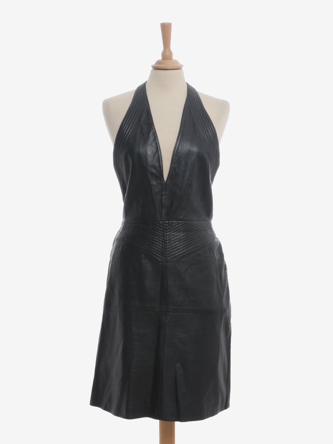 Gianfranco Ferré Leather Midi Dress - 80s