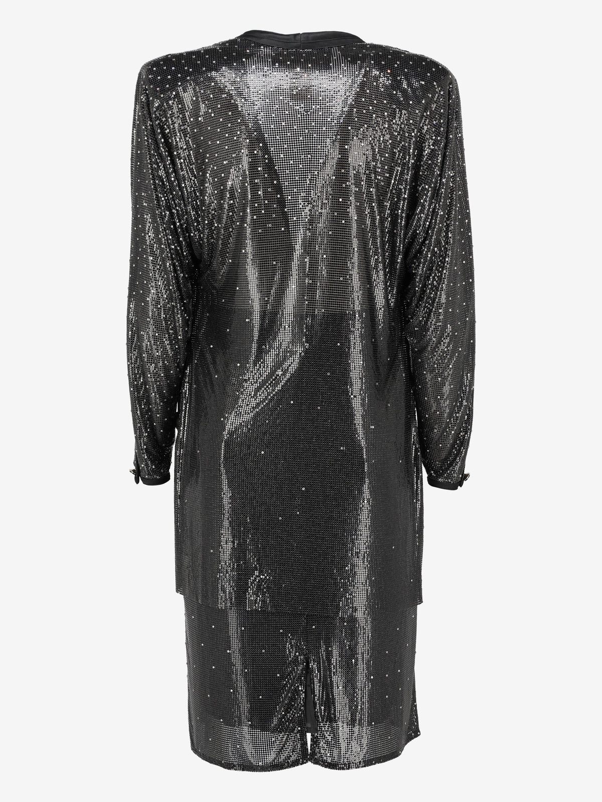 Gianni Versace Couture - Black Metallic Mesh Tunic Dress AR113  Gianni Versace 
