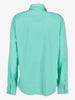 Versace Vintage Turquoise Cotton-Blend Shirt MR12926.13  Gianni Versace 