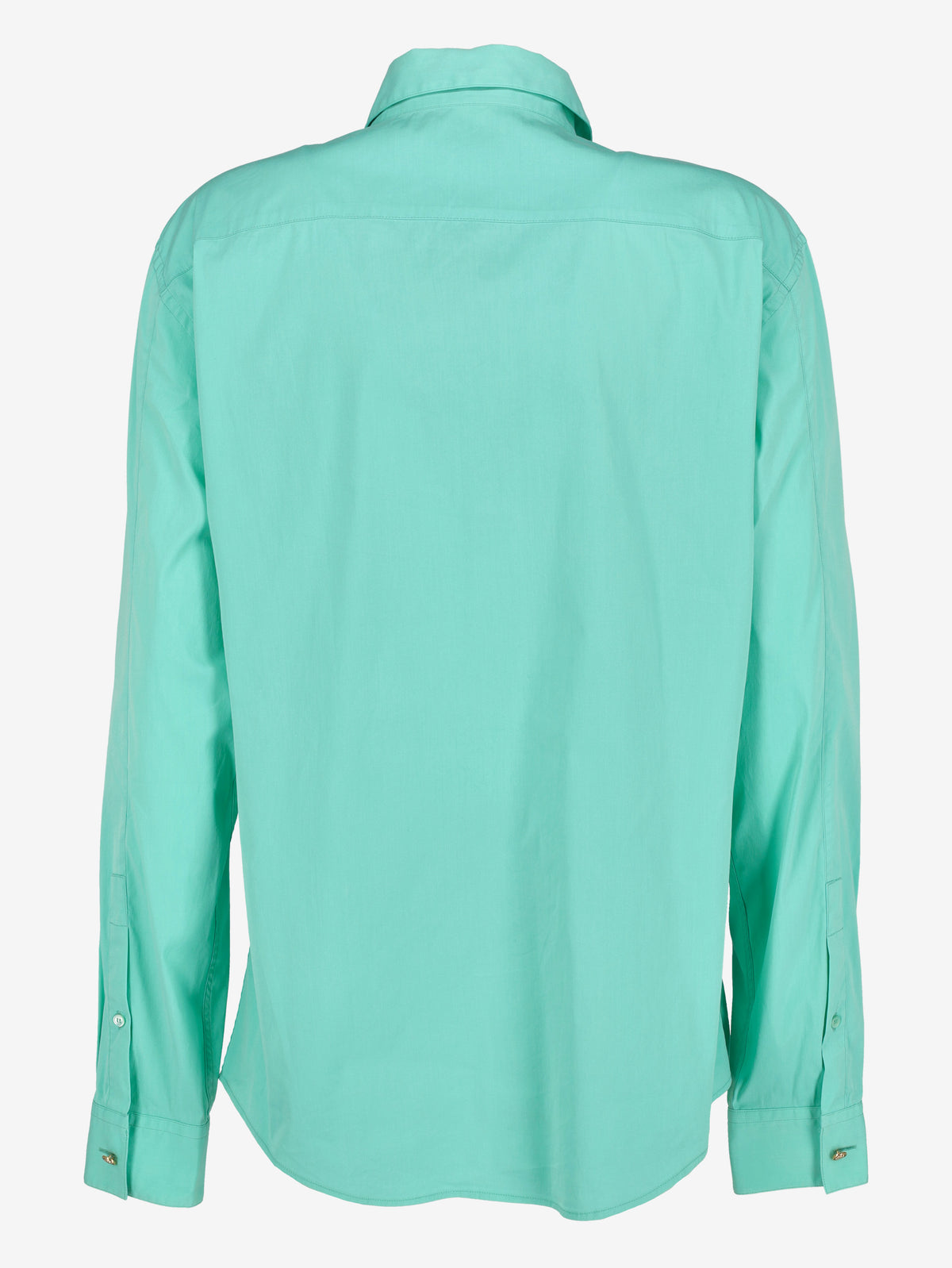 Versace Vintage Turquoise Cotton-Blend Shirt MR12926.13  Gianni Versace 