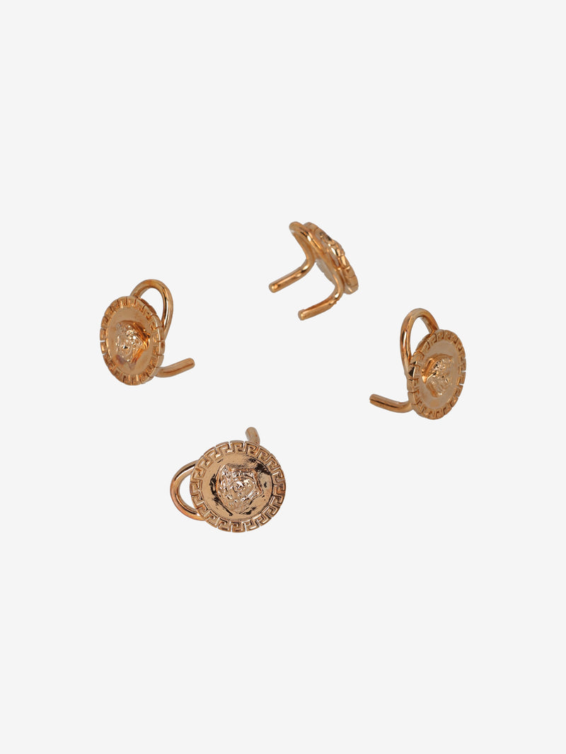 Versace Set of 4 Gold-Tone Metal Place Card Holders MR12926.36  Gianni Versace 