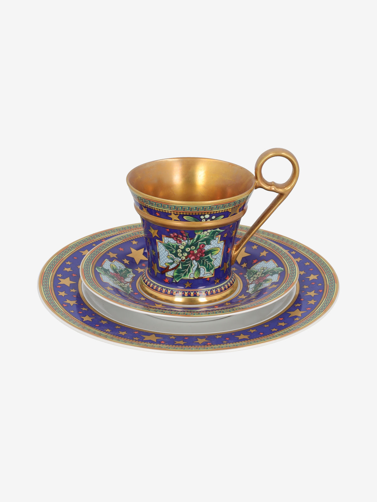 Rosenthal Meets Versace "Floral Elegy" 3-Piece Porcelain Coffee / Tea Set MR12926.40.3  Gianni Versace 