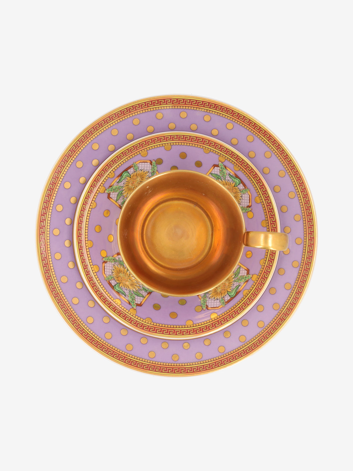 Rosenthal Meets Versace "Floral Elegy" 3-Piece Porcelain Coffee / Tea Set MR12926.40  Gianni Versace 