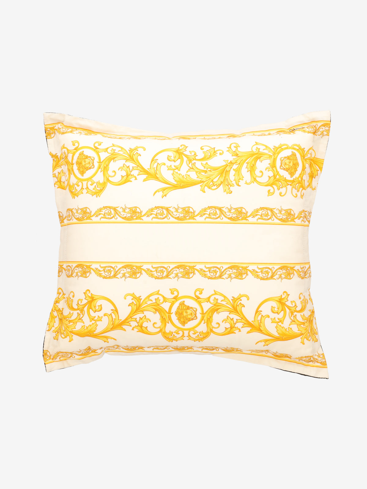Versace Rectangular Silk Cushion with Baroque and Medusa Motifs MR12926.48  Gianni Versace 