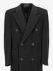 Giorgio Armani Grey Wool-Blend Double-Breasted Coat MU260921.72  Giorgio Armani 