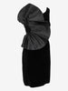 Giorgio Armani One-Shoulder Velvet Dress W27526.166  Giorgio Armani 