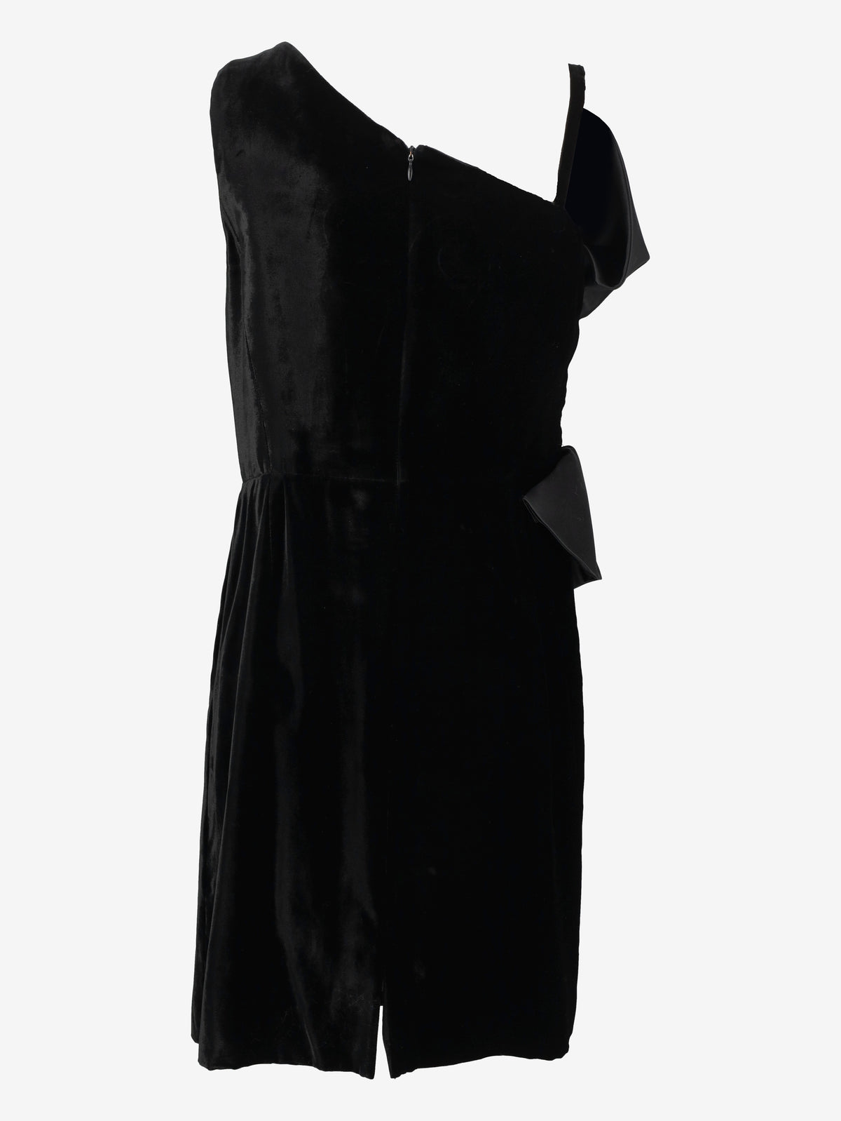 Giorgio Armani One-Shoulder Velvet Dress W27526.166  Giorgio Armani 