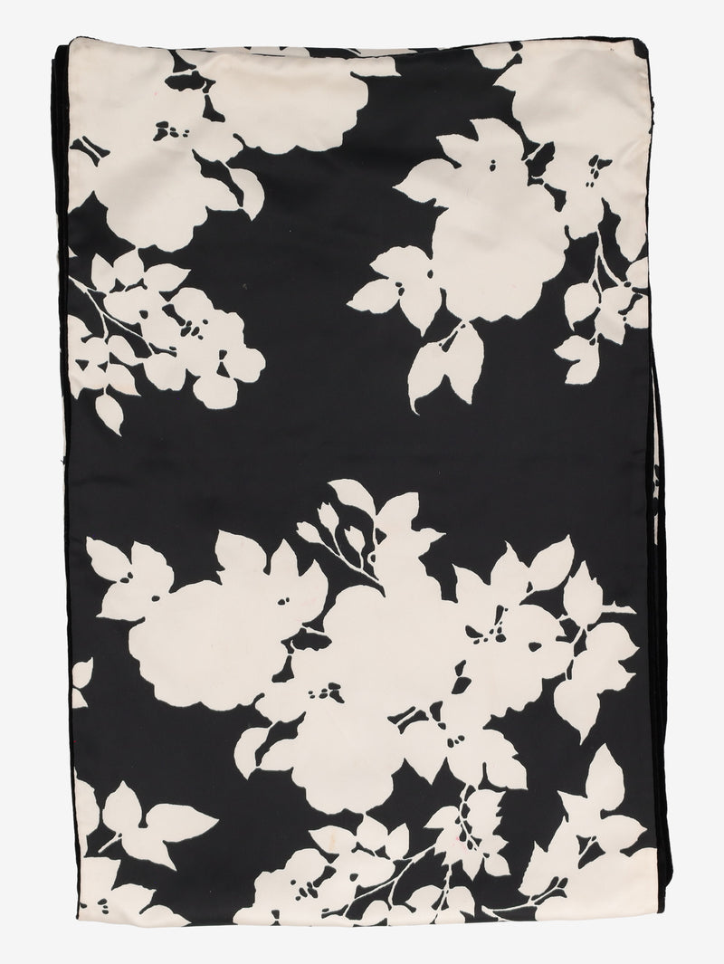 Giorgio Armani Reversible Velvet and Silk Floral Shawl Scarf W27526.74  Giorgio Armani 