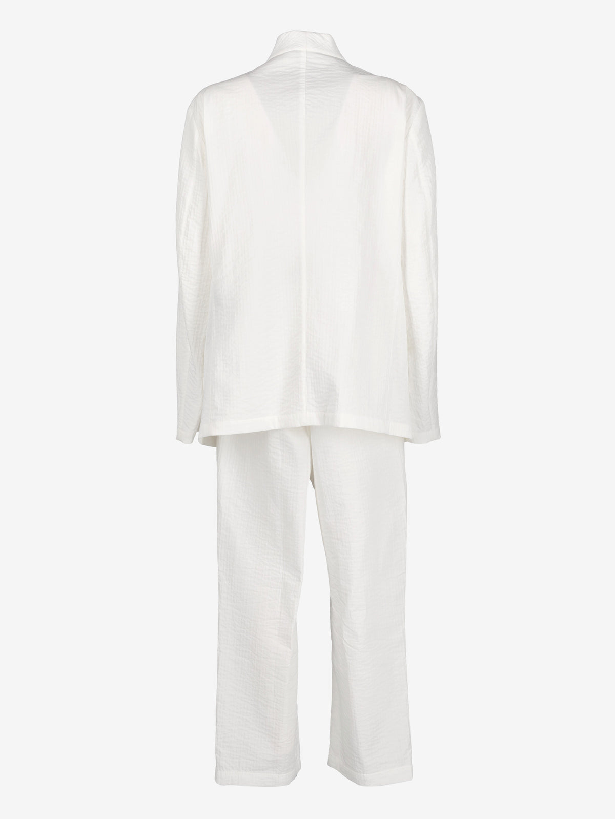 Giorgio Armani Vintage White Suit with Mandarin Collar Jacket W290926.1  Giorgio Armani 