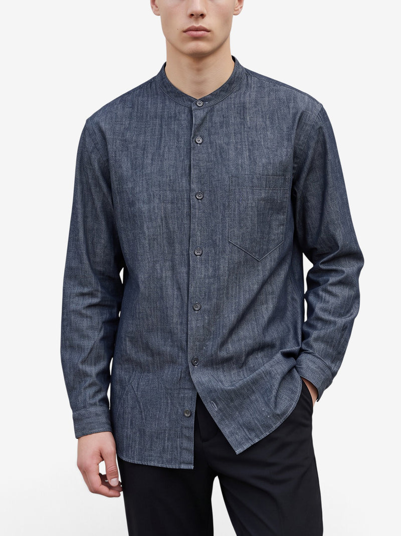 Giorgio Armani Cotton Denim-Effect Shirt "Giorgio Armani Cotton Denim-Effect Shirt W290926.2  Giorgio Armani 