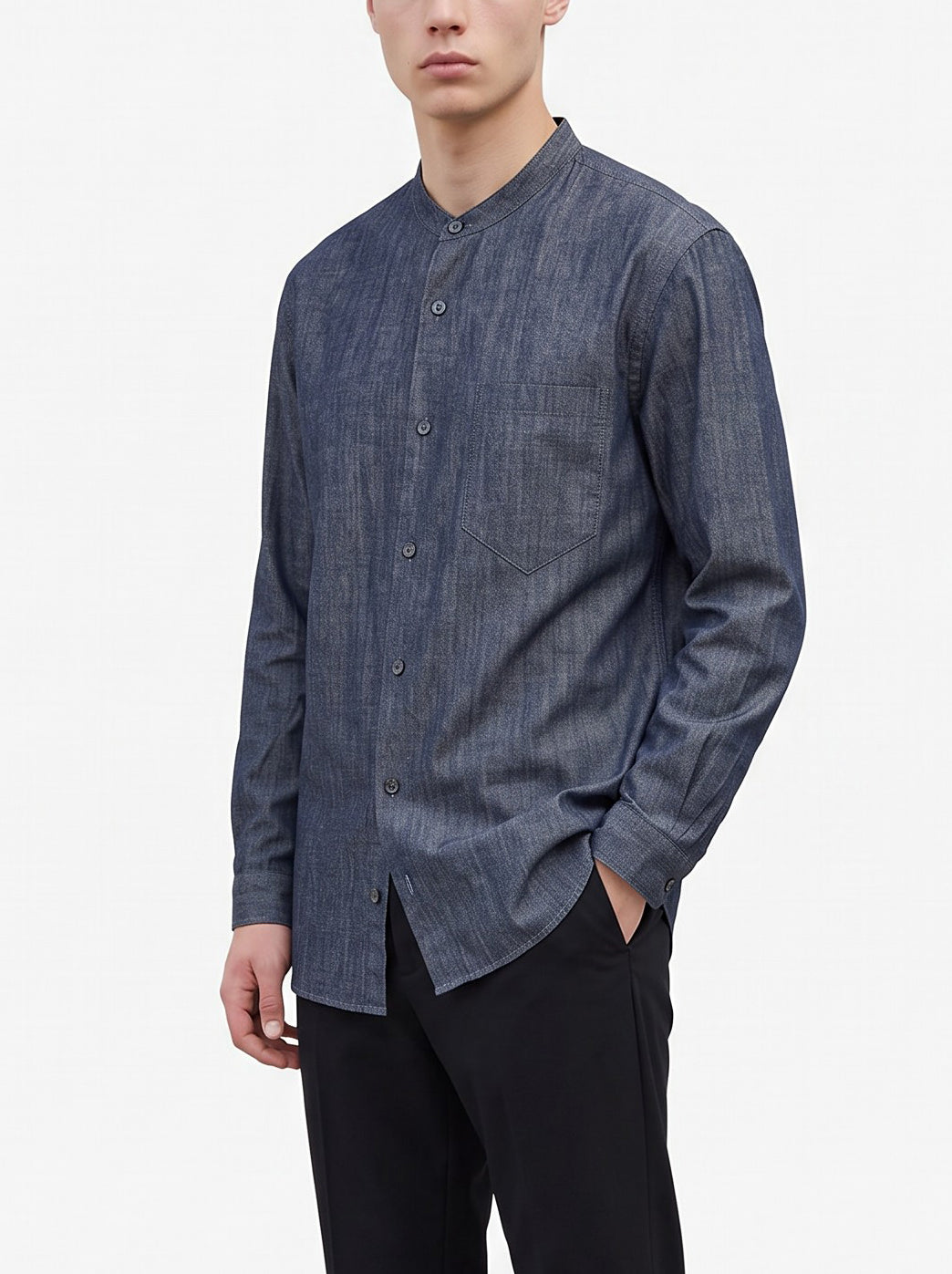 Giorgio Armani Cotton Denim-Effect Shirt "Giorgio Armani Cotton Denim-Effect Shirt W290926.2  Giorgio Armani 