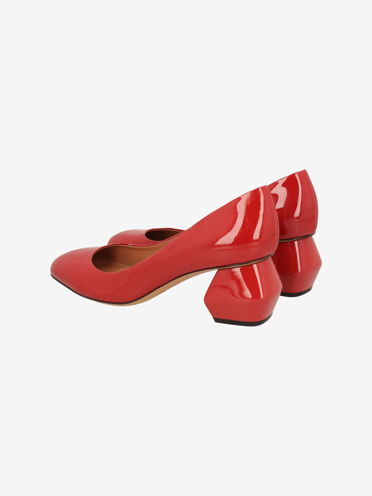 Emporio Armani Red Patent Leather Low-Heel Shoes W7926.13  Giorgio Armani 