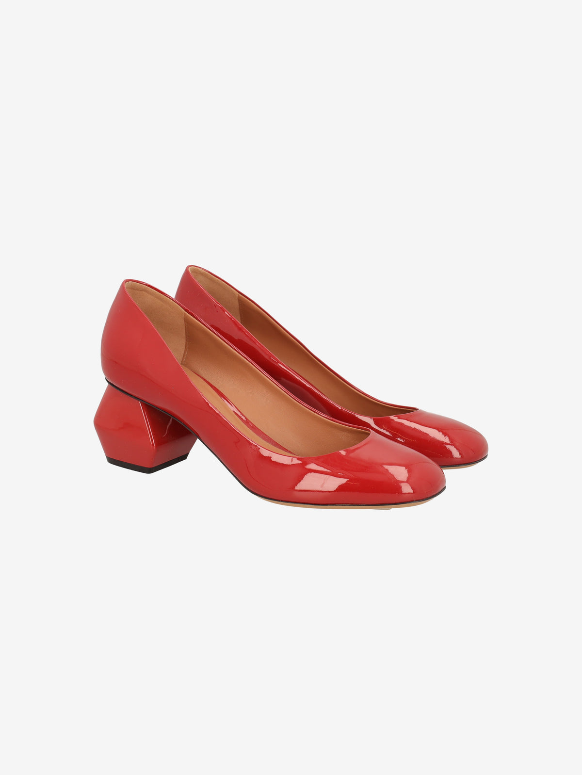 Emporio Armani Red Patent Leather Low-Heel Shoes W7926.13  Giorgio Armani 