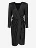 Givenchy Black Wrap-Effect Mini Dress W2926.11  Givenchy 