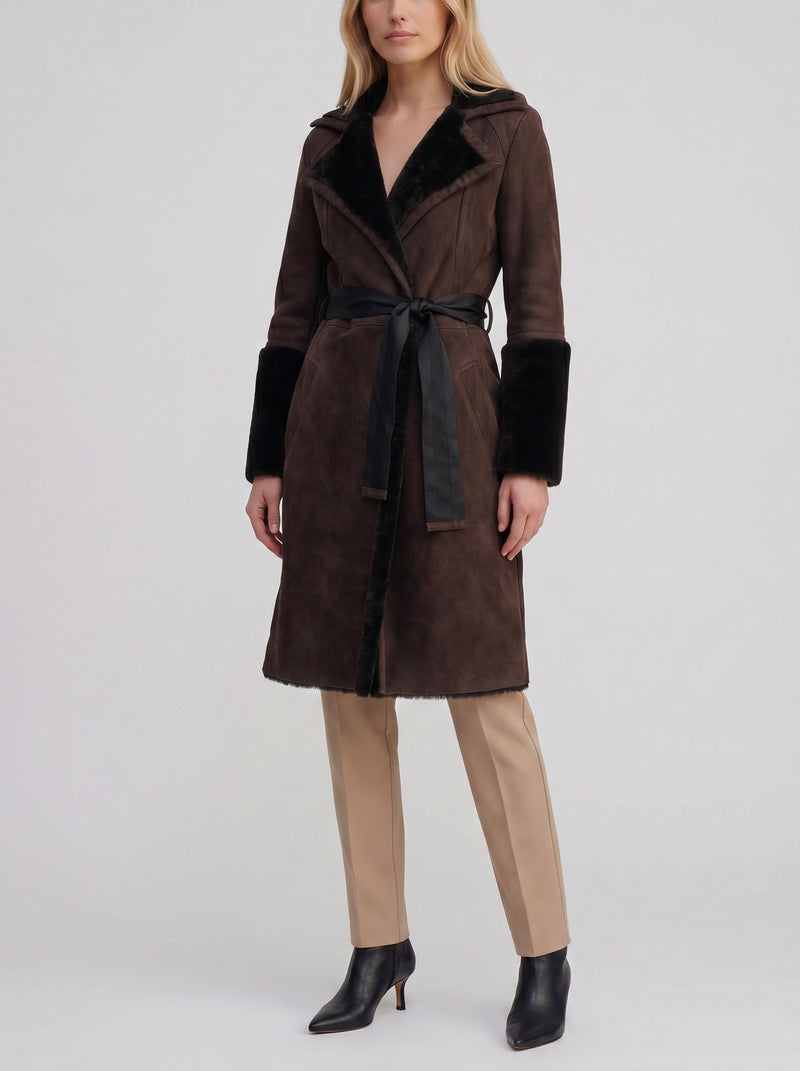 Gucci Shearling-Lined Leather Coat CVM26.5.12  Gucci 